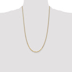 14k 2.2mm Flat Beveled Curb Chain