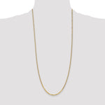 14k 2.2mm Flat Beveled Curb Chain