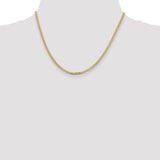 14k 2.3mm Flat Beveled Curb Chain