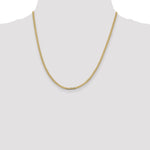 14k 2.3mm Flat Beveled Curb Chain