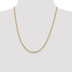 14k 2.3mm Flat Beveled Curb Chain