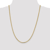 14k 2.3mm Flat Beveled Curb Chain