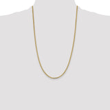 14k 2.3mm Flat Beveled Curb Chain