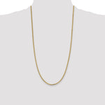 14k 2.3mm Flat Beveled Curb Chain