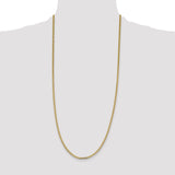 14k 2.3mm Flat Beveled Curb Chain