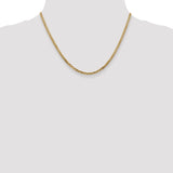 14k 2.9mm Flat Beveled Curb Chain