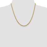 14k 2.9mm Flat Beveled Curb Chain