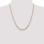14k 2.9mm Flat Beveled Curb Chain