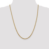 14k 2.9mm Flat Beveled Curb Chain