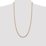 14k 2.9mm Flat Beveled Curb Chain