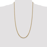 14k 2.9mm Flat Beveled Curb Chain