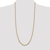 14k 2.9mm Flat Beveled Curb Chain