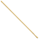 14k 2.9mm Flat Beveled Curb Chain