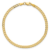 14k 2.9mm Flat Beveled Curb Chain
