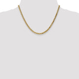 14k 3.9mm Flat Beveled Curb Chain