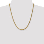 14k 3.9mm Flat Beveled Curb Chain