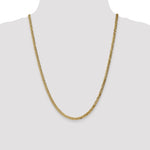 14k 3.9mm Flat Beveled Curb Chain