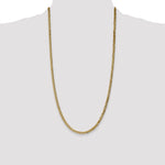 14k 3.9mm Flat Beveled Curb Chain