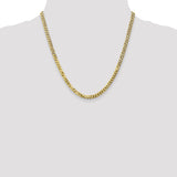 14k 4.75mm Flat Beveled Curb Chain