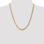 14k 4.75mm Flat Beveled Curb Chain