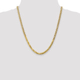 14k 4.75mm Flat Beveled Curb Chain