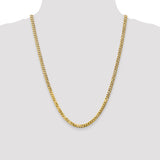 14k 4.75mm Flat Beveled Curb Chain