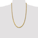 14k 4.75mm Flat Beveled Curb Chain