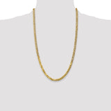 14k 4.75mm Flat Beveled Curb Chain