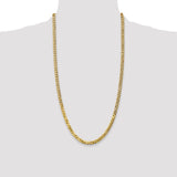 14k 4.75mm Flat Beveled Curb Chain