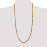 14k 4.75mm Flat Beveled Curb Chain