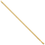 14k 4.75mm Flat Beveled Curb Chain