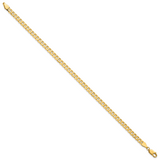14k 4.75mm Flat Beveled Curb Chain