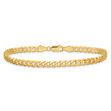 14k 4.75mm Flat Beveled Curb Chain
