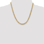 14k 5.75mm Flat Beveled Curb Chain