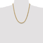 14k 5.75mm Flat Beveled Curb Chain
