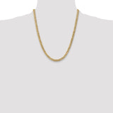 14k 5.75mm Flat Beveled Curb Chain
