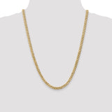 14k 5.75mm Flat Beveled Curb Chain
