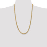 14k 5.75mm Flat Beveled Curb Chain