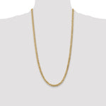 14k 5.75mm Flat Beveled Curb Chain