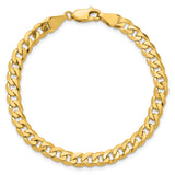 14k 5.75mm Flat Beveled Curb Chain