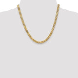 14k 6.25mm Flat Beveled Curb Chain