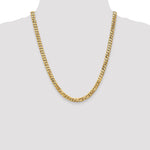 14k 6.25mm Flat Beveled Curb Chain