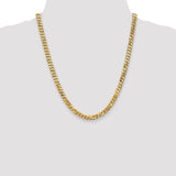 14k 6.25mm Flat Beveled Curb Chain