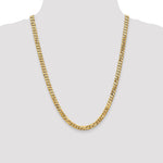 14k 6.25mm Flat Beveled Curb Chain