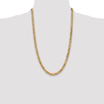 14k 6.25mm Flat Beveled Curb Chain