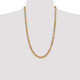 14k 6.25mm Flat Beveled Curb Chain