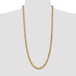 14k 6.25mm Flat Beveled Curb Chain