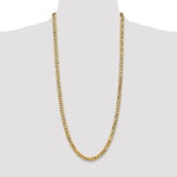 14k 6.25mm Flat Beveled Curb Chain