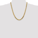 14k 7.25mm Flat Beveled Curb Chain