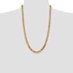14k 7.25mm Flat Beveled Curb Chain